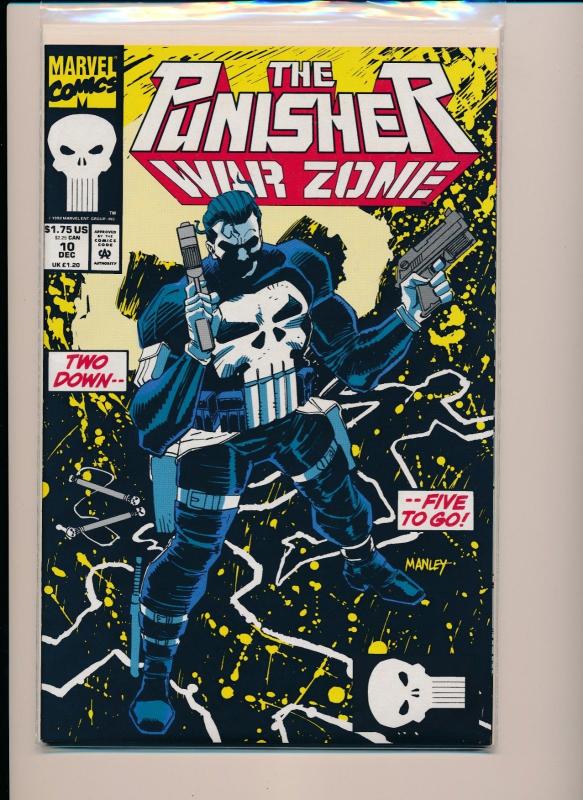 Marvel Comics THE PUNISHER WAR ZONE #8,9,10  ~ VF/NM 1992 (HX839) 3 Comics
