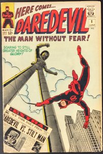 Daredevil #8 (1965) 1st Appearance of Stilt Man