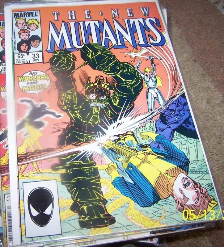 NEW MUTANTS  # 33  1985  marvel   XMEN  magik warlock karma