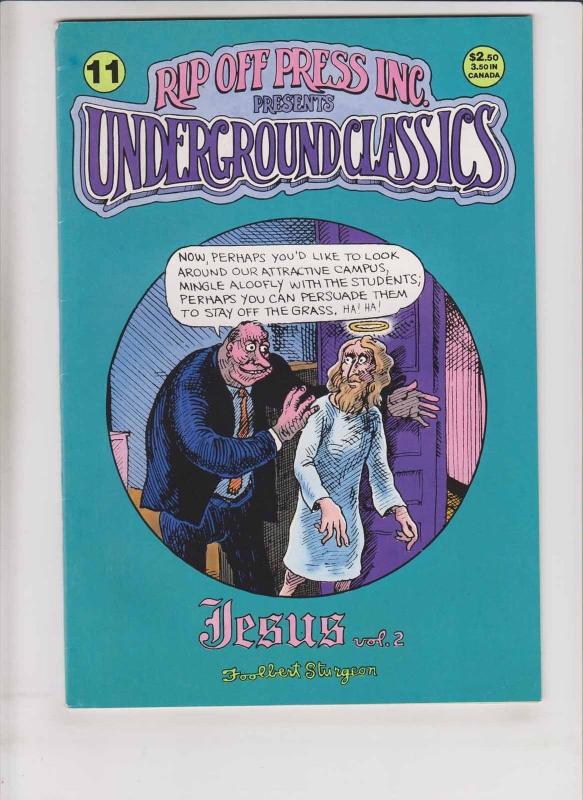 Underground Classics #11 VF- foolbert sturgeon - Jesus vol. 2 - underground 1990