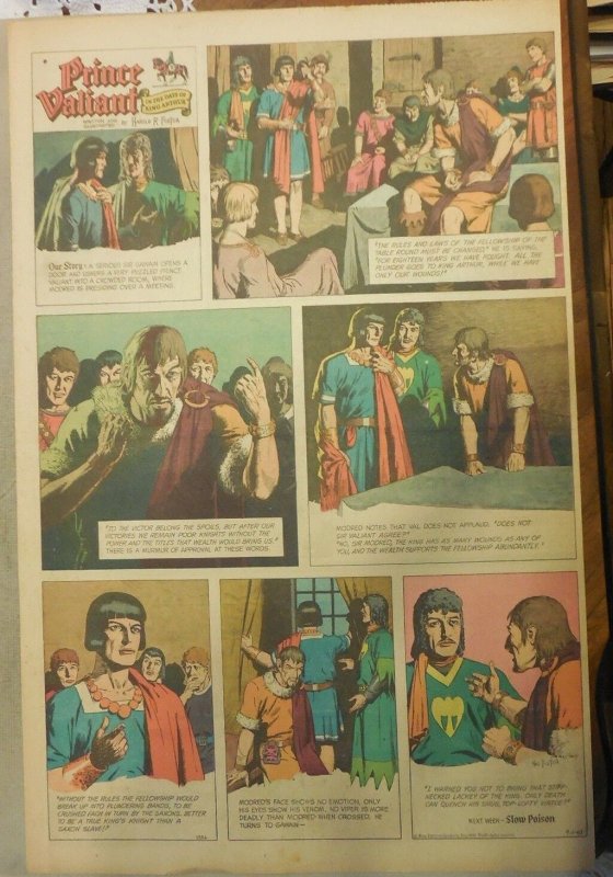 Prince Valiant Sunday by Hal Foster from 9/1/1963 Rare Full Page Size ! 