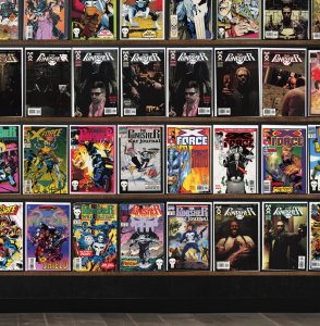 Huge Lot 150+ Comics with The Punisher, X-Force, Punisher War Journal & More!