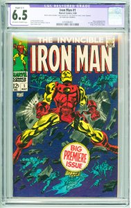 Iron Man #1 (1968) CGC Restored 6.5 See desc