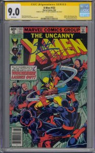 X-MEN #133 CGC 9.0 SS SIGNED CHRIS CLAREMONT REMARQUE WHITE PAGES NEWSSTAND