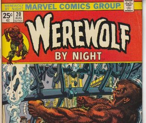 Werewolf By Night # 20 Sumo Wrestling With a Werewolf !