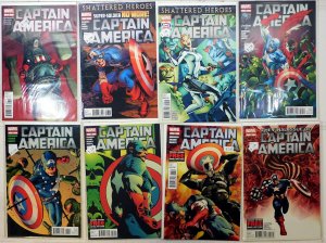 Captain America Lot 8 #4, 8, 9, 10, 11, 14, 13, 19 2012 Marvel Comics