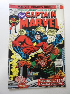 Captain Marvel #35 (1974) VG/FN Condition! MVS intact! tape pull bc