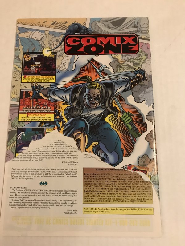 The Batman Chronicles #2 : DC 1995 VG; Newsstand Variant