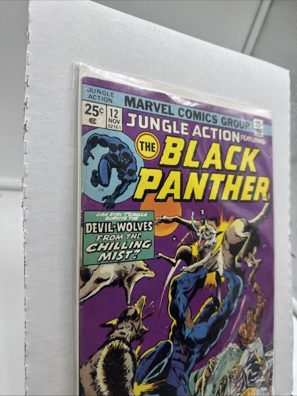 JUNGLE ACTION # 12 Marvel Comics November 1974 BLACK PANTHER NICE COPY