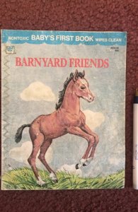 Nontoxic baby’s first book barnyard friends, Whitman, 1979,