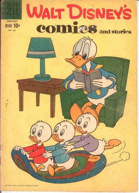 WALT DISNEYS COMICS & STORIES 221 GOOD   Feb.1959 COMICS BOOK