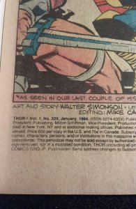 Thor #339 (1984) buy 1 get a surprise book free
