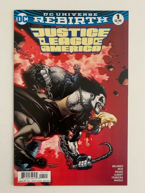 Justice League of America #1 DC Rebirth Variant Lobo (DC Comics) NM 