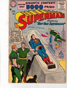Superman #107 1956 Affordable-Grade VG Rip Van Supes 1st Hal Hannon! COVELL CERT