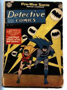 DETECTIVE Comics #164 Bat Signal cover-comic book Batman and Robin