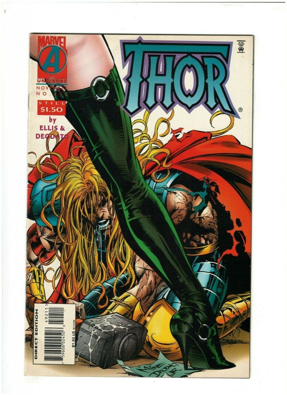 Thor #492 VF 8.0 Marvel Comics 1995 Warren Ellis & Mike Deodato