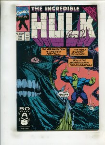 INCREDIBLE HULK #384 (9.2) SIGNED BY PETER DAVID!! 1991
