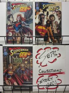 SUPERMAN GEN 13 (2000 WS) 1A-3A  Adam Hughes  COMPLETE!