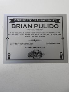 Lady Death Echoes #1 Holo Foil Bomber Edition NM Condition! Signed W/ COA!