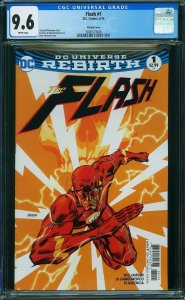 Flash #1 Variant Cover (2016) CGC 9.6 NM+
