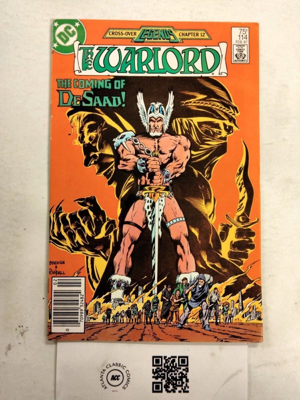 Warlord #114 VF DC Comics comic book 13 JW63