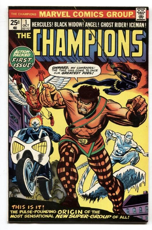 CHAMPIONS #1 Ghost Rider - Hercules -Marvel Comic Book 1975 VF