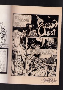 Dragonquest #1 - INSIDE COVER SIGNED BY TIM VIGIL! (8.5) 1986