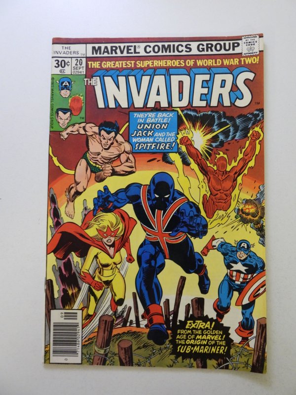 The Invaders #20 (1977) VF- condition