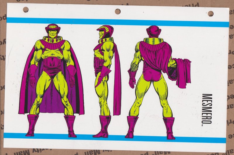 Official Handbook of the Marvel Universe Sheet- Mesmero