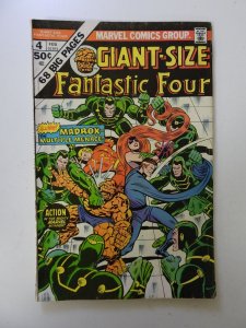 Giant-Size Fantastic Four #4 (1975) VG+ condition 1 tear back cover