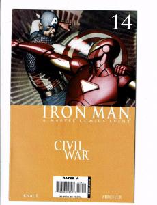 Lot Of 2 Iron Man Marvel Comic Books # 13 14 Civil War Captain America J123