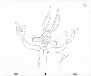 Bugs Bunny Animation Pencil Art - 11 - Boisterous