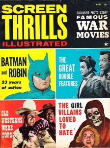 Screen Thrills Illustrated Issue #4 FAIR ; Warren | low grade comic Batman 1963