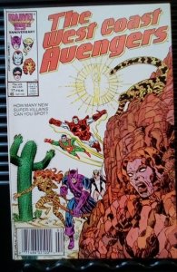 West Coast Avengers #17 Newsstand Edition (1987)