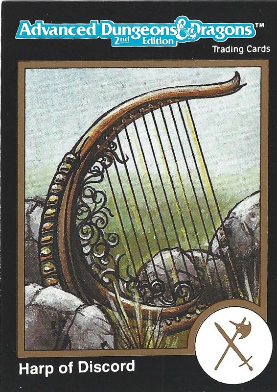 1991 TSR Dungeon and Dragons Trading Card #526 Harp of Discord
