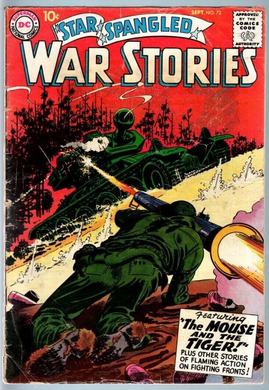 STAR SPANGLED WAR STORIES #73-1958-DC WAR COMIC-SILVER AGE-VG VG