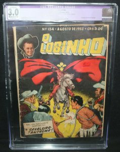 O Lobinho #134 - Brazilian Frazetta Cover - Rare - CGC Restored Grade 3.0 - 1952