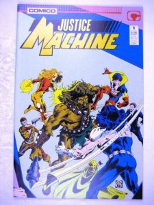 JUSTICE MACHINE #6, NM-, Elementals, Comico, 1987 more in store