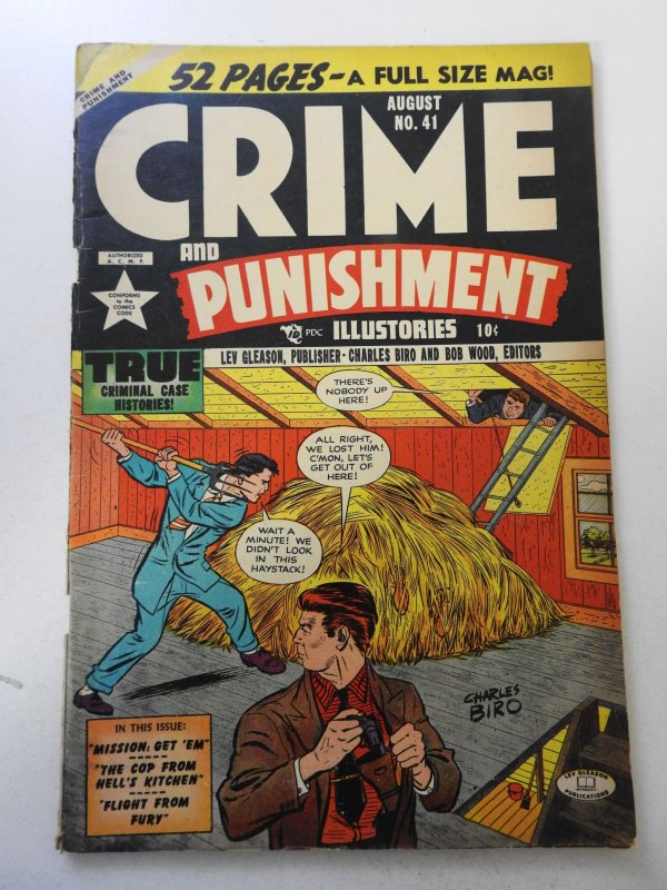 Crime and Punishment #41 (1951) VG+ Condition moisture stain