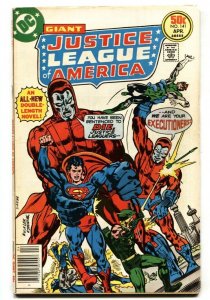 JUSTICE LEAGUE OF AMERICA #141 1977- 1st Manhunters - comic book