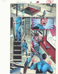 Spider-Man Unlimited #10 p.18 Color Guide Art - Subway Mugging by John Kalisz