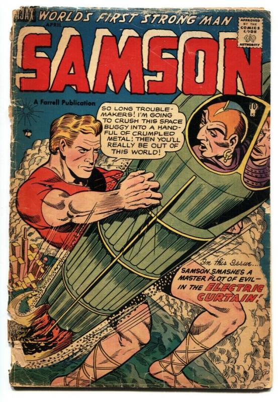 Samson #12 First issue-1955 - Wonder Boy- Rocket cover 