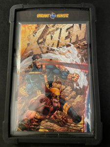 X-MEN #1 Virgin Gold Foil Mexico Variant in Variant Hunter Holder, NM Condition
