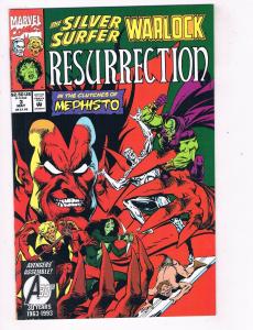Silver Surfer/Warlock Resurrection #3 VF Marvel Comic Book May DE41 AD18
