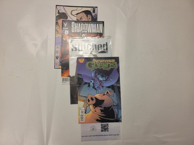 4 IDW Comics #7 Stitched #0 Shadowman #2 Pathfinder Globin #2 Sovereign 34 TJ26