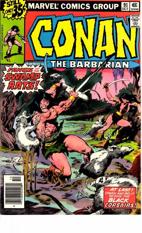 5 Conan The Barbarian Marvel Comic Books # 87 88 89 90 91 Red Sonja Kull EP2