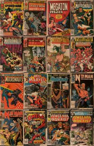 Lot of 16 Comics (See Description) Micronauts, Ms Marvel, Marvel Team Up, Meg...