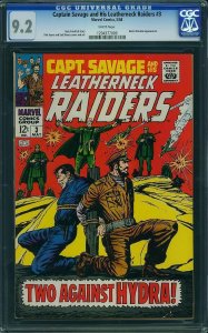 Captain Savage #3 (1968) CGC 9.2 NM-