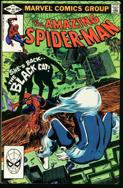 AMAZING SPIDER-MAN #226-1981-MARVEL-fine FN