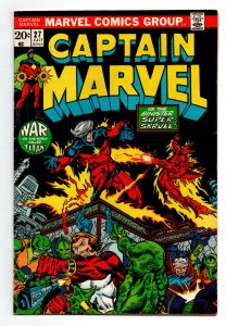 Captain Marvel #27 - 1st appearance Starfox - KEY - Thanos - 1973 - FN/VF